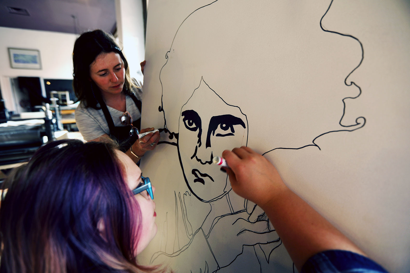 Butte artists prepare collaborative murals for Folk Fest